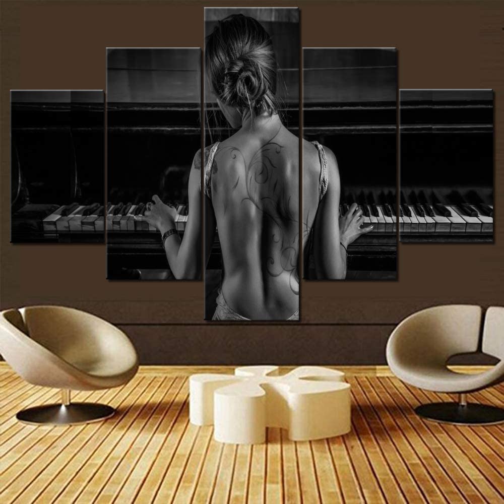 Unframed 5 ชิ้นเครื่องดนตรีกีต - Picture Of Musical Instrument บทวิจารณ์และราคา