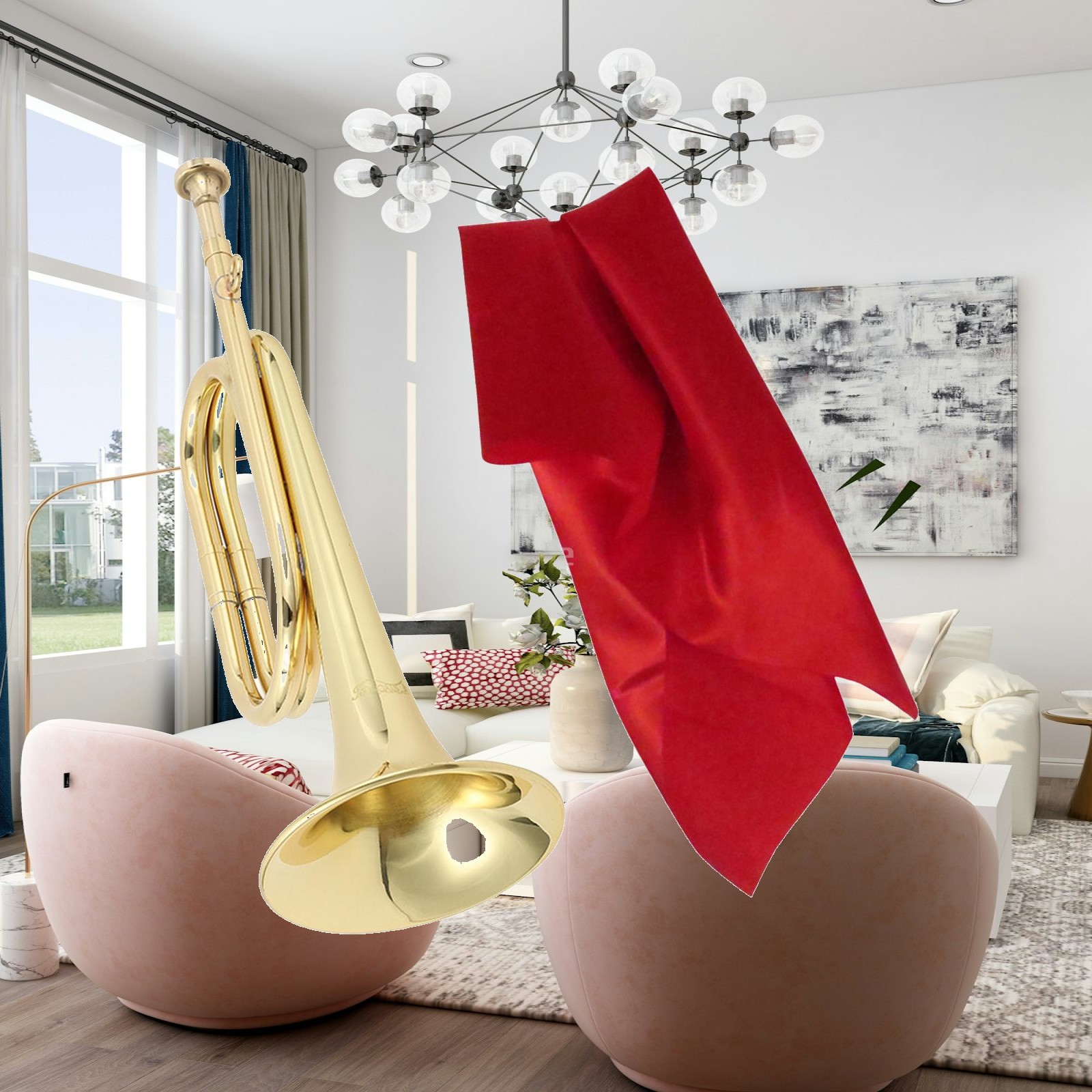 ปากเป่าทรัมเป็ตทองเหลืองขนาดเล - Musical Instrument Bugle บทวิจารณ์และราคา