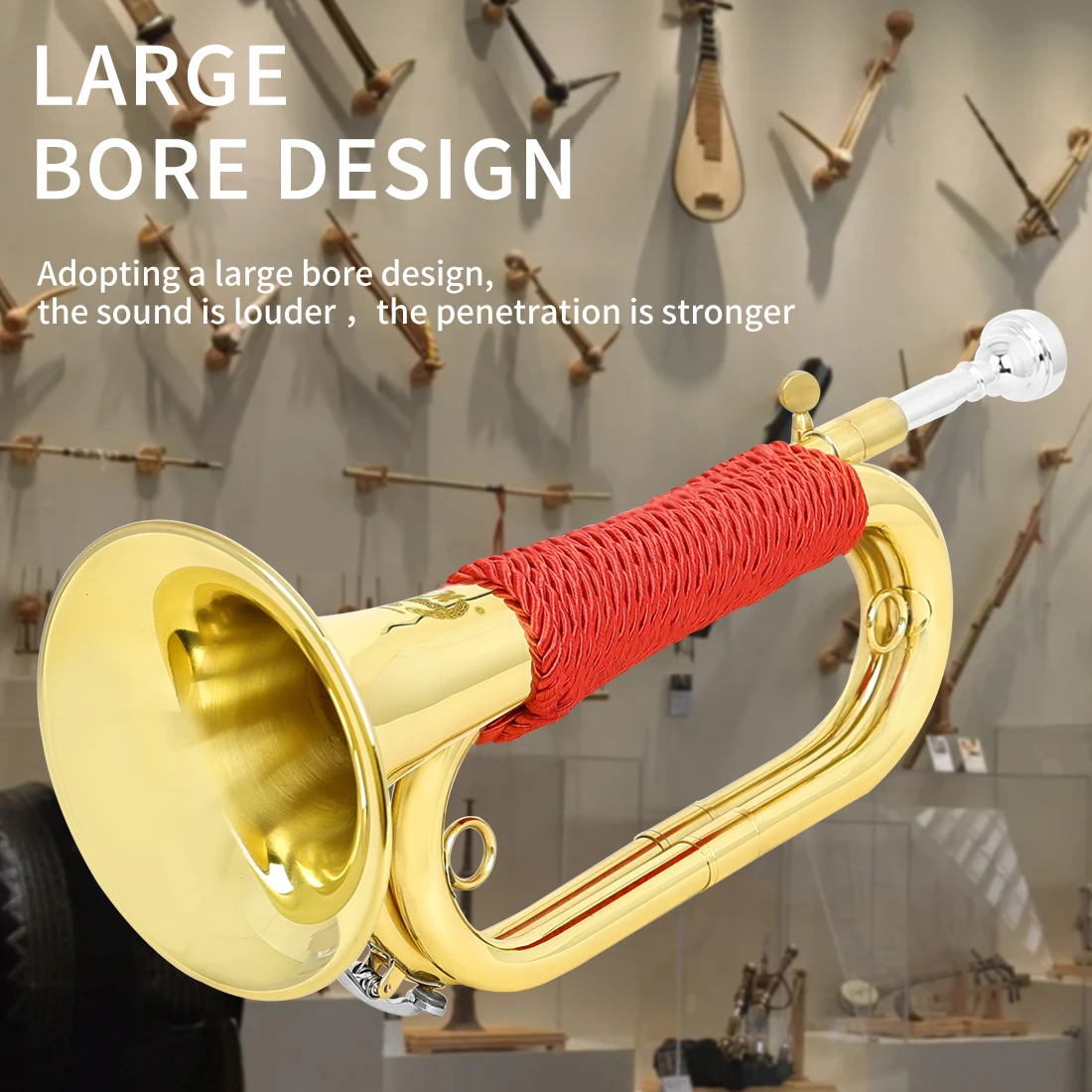 M MBAT ฟลูเกิลฮอร์นสเปน ทรัมเป - Musical Instrument Bugle บทวิจารณ์และราคา